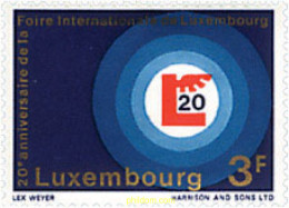 97413 MNH LUXEMBURGO 1968 20 ANIVERSARIO DE LA FERIA INTERNACIONAL DE LUXEMBURGO - Autres & Non Classés