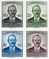 97257 MNH LUXEMBURGO 1951 CARITAS. EFIGIE DE LAURENT MENAGER - Sonstige & Ohne Zuordnung