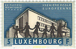 200873 HINGED LUXEMBURGO 1960 INAUGURACION DE LA PRIMERA ESCUELA EUROPEA - Andere & Zonder Classificatie