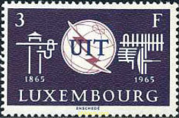 97341 MNH LUXEMBURGO 1965 CENTENARIO DE LA UNION INTERNACIONAL DE TELECOMUNICACIONES - Andere & Zonder Classificatie