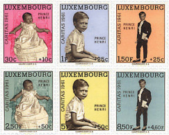 97312 MNH LUXEMBURGO 1961 CARITAS. PRINCIPE HENRI - Andere & Zonder Classificatie