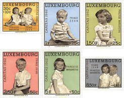 97318 MNH LUXEMBURGO 1962 CARITAS. PRINCESA MARGARETHA Y PRINCIPE JEAN - Otros & Sin Clasificación