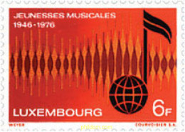 97510 MNH LUXEMBURGO 1976 JUVENTUDES MUSICALES - Other & Unclassified