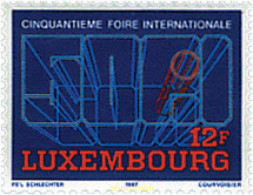 97634 MNH LUXEMBURGO 1987 50 FERIA INTERNACIONAL - Autres & Non Classés