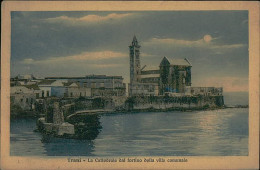 TRANI - LA CATTEDRALE DAL FORTINO DELLA VILLA COMUNALE - EDIZIONE BARONE NICOLA BIANCHI - 1930s  (15173) - Trani