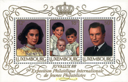 97747 MNH LUXEMBURGO 1988 JUVALUX 88. EXPOSICION FILATELICA INTERNACIONAL JUVENIL - Altri & Non Classificati