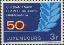 119378 MNH LUXEMBURGO 1973 50 ANIVERSARIO DE LA CAMARA DE TRABAJO - Autres & Non Classés