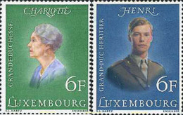 119396 MNH LUXEMBURGO 1976 80 ANIVERSARIO DE LA GRAN DUQUESA CHARLOTTE Y 21 ANIVERSARIO DEL GRAN DUQUE HEREDERO HENRI - Altri & Non Classificati