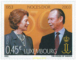 123727 MNH LUXEMBURGO 2003 BODAS DE ORO DE LOS DUQUES DE LUXEMBURGO - Other & Unclassified