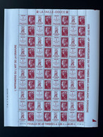 France 2010 N° 4461 à 4462 - Planche Feuille Entière Taille-Douce Cheffer Beaujard Salon 40 Ans Imprimerie Boulazac - Unused Stamps