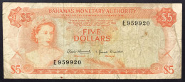 Bahamas  5 Dollars Series 1968 Pick#29 Mb Lotto 2732 - Bahama's