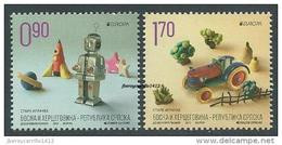 BOSNIA HERZEGOVINA SERBIA// SRPSKA REP.// SERBISCHE REP.  -EUROPA 2015- JUGUETES ANTIGUOS - OLD TOYS"- SERIE De 2 V. A - 2015