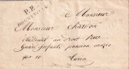 France Marque Postale - PP BONNEVILLE - 1851 - 1801-1848: Precursors XIX
