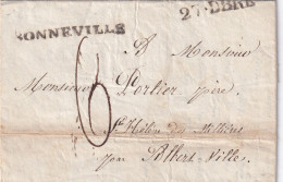France Marque Postale - BONNEVILLE - 1836 - 1801-1848: Précurseurs XIX