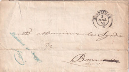 France Marque Postale - CàD BONNEVILLE - 1852 - 1801-1848: Vorläufer XIX