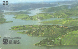 Brazil:Brasil:Used Phonecard, Sistema Telebras, 20 Units, Paraiba River Aerial View, 1998 - Brasilien