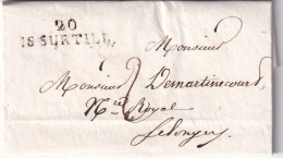 France Marque Postale - 20/IS SUR TILL 35x9 Mm - 1820 - 1801-1848: Precursors XIX