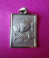 Pendentif Zodiaque POISSON - BIJOUX En ARGENT Poinçon - TBE - Anhänger