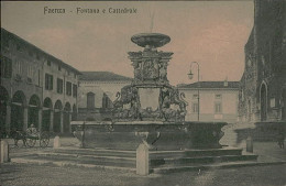 FAENZA - FONTANA E CATTEDRALE - EDIZIONE F.LLI MORINI - 1920s  (15187) - Faenza