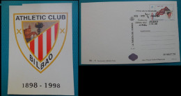 ESPAGNE SPANIEN SPAIN ESPAÑA 1998  ATHLETIC BILBAO FOOTBALL CLUB POSTCARD FDC ED 3530 YT 3104 MI 3369 SG 3466 SC 2929 - Clubs Mythiques