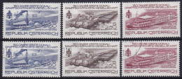 MiNr. 1601 - 1603 150 Jahre Erste Donau-Dampfschifffahrts-Gesellschaft - Postfrisch/**/MNH + Gestempelt - Maritime