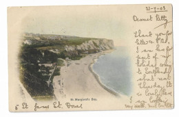 Postcard, Kent, Dover, St. Margaret's Bay, White Cliffs, Coastline, House, 1903. - Dover
