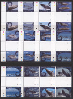 Aitutaki, 2012, Whales, Dolphins, Definitives, MNH Gutter Pairs, Michel 836-847 - Aitutaki