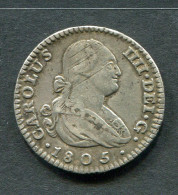 1802.ESPAÑA.MONEDA(AC 357). 1 REAL PLATA CARLOS IV.MADRID.BC - Münzen Der Provinzen