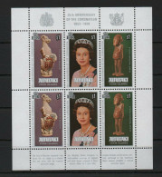Aitutaki, 1978, Silver Jubilee Queen Elizabeth II, Royal, MNH Sheetlet, Michel 295-297 - Aitutaki