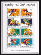 Aitutaki, 1981, Soccer World Cup Spain, Football, MNH, Michel Block 33 - Aitutaki