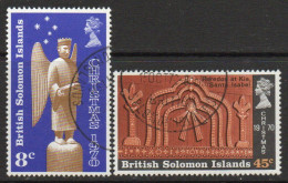 Solomon Islands 1970 Christmas Set Of 2, Used, SG 199/200 (BP) - British Solomon Islands (...-1978)