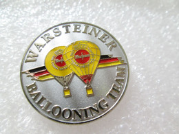 TOP PIN'S MONTGOLFIERE BALLON WARSTEINER   BALLOONING TEAM - Airships