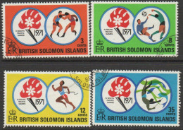 Solomon Islands 1971 4th South Pacific Games Set Of 4, Used, SG 209/12 (BP) - Salomonen (...-1978)