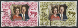 Solomon Islands 1972 Royal Silver Wedding Set Of 2, Used, SG 234/5 (BP) - British Solomon Islands (...-1978)