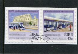IRELAND/EIRE - 2004  LUAS TRAM PAIR  FINE USED - Used Stamps