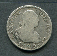 1799.ESPAÑA.MONEDA. 1 REAL PLATA CARLOS IV.MADRID.CONSERVACION NORMAL - Münzen Der Provinzen