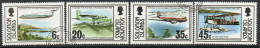 Solomon Islands 1976 50th Anniversary Of 1st Flight Aeroplanes Set Of 4, Used, SG 330/3 (BP) - Salomonseilanden (...-1978)