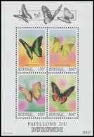 BL132**(1029/1032) - Papillons / Vlinders / Schmetterlinge / Butterflies - BURUNDI - Nuevos