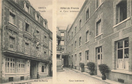 Dreux * Hôtel De France , Façade Et Cour Intérieure * Rue St Martin * H. DURAND Propriétaire * Cpa Pub Publicité - Dreux