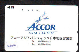 Télécarte JAPON *ACCOR  Asia Pacific * (2604) AVIATION * AIRLINE Phonecard JAPAN AIRPLANE * FLUGZEUG * - Aviones