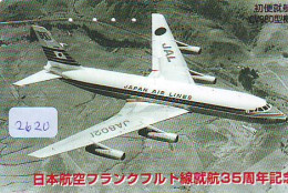 Télécarte JAPON * JAL * (2620) AVIATION * AIRLINE Phonecard JAPAN AIRPLANE * FLUGZEUG * - Aviones