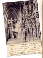 Tournai Porche De La Cathédrale Place De L'Evêché ? TIMBR2E EN 1904 - Doornik