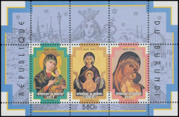 BL138**(1089/1091) - Noël / Kerstmis / Weihnacht / Christmas - 1999 - BURUNDI - Unused Stamps