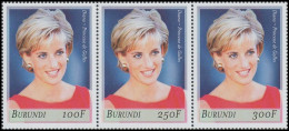 1092/94**(BL139) - Lady Diana - BURUNDI - Nuovi