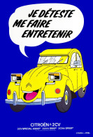 Affiche Poster - Citroen 2 Cv Jaune - Voitures