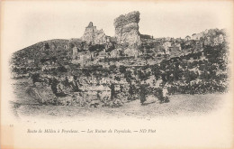 Peyrelade * Les Ruines Du Château Et Du Village * Route De Millau à Peyreleau - Autres & Non Classés