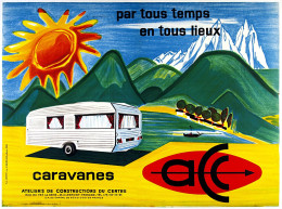 Affiche Poster - Caravane Acc - Wohnwagen