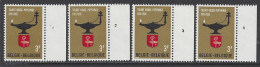 Belgique - 1965 - COB 1336 ** (MNH) - Planches 1 à 4, Série Complète - 1961-1970