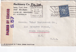 AUSTRALIE LETTRE DE SYDNEY 1941 AVEC CENSURE - Storia Postale