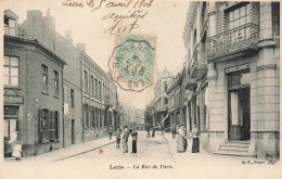 Lens * 1906 * La Rue De Paris * Café & Café Français - Lens